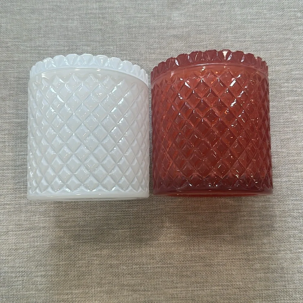 ❤️🤍 Set of Two Vintage Style Glass Bathroom Organizers